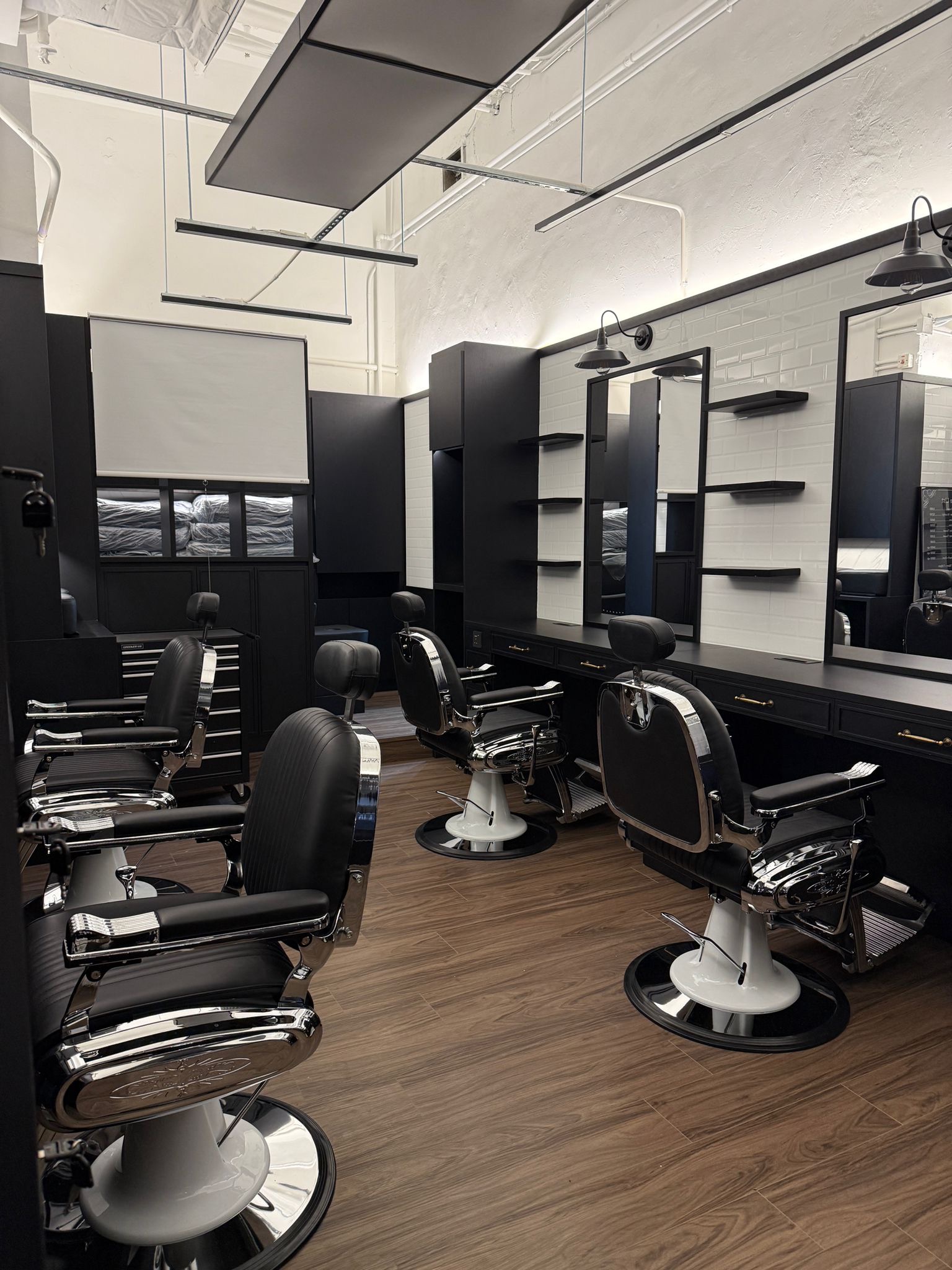 Beard grooming and shaving service at The Real Barbershop